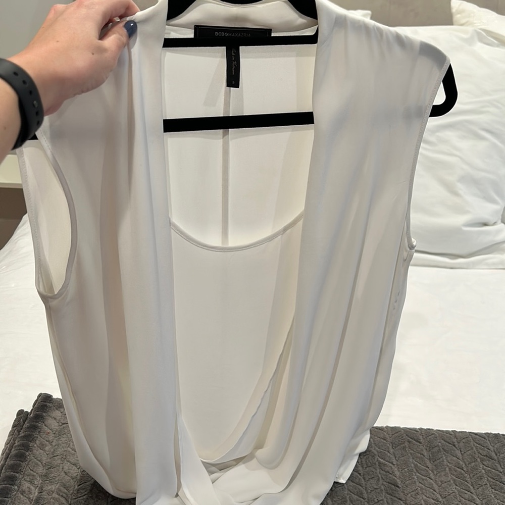 BCBG draped top